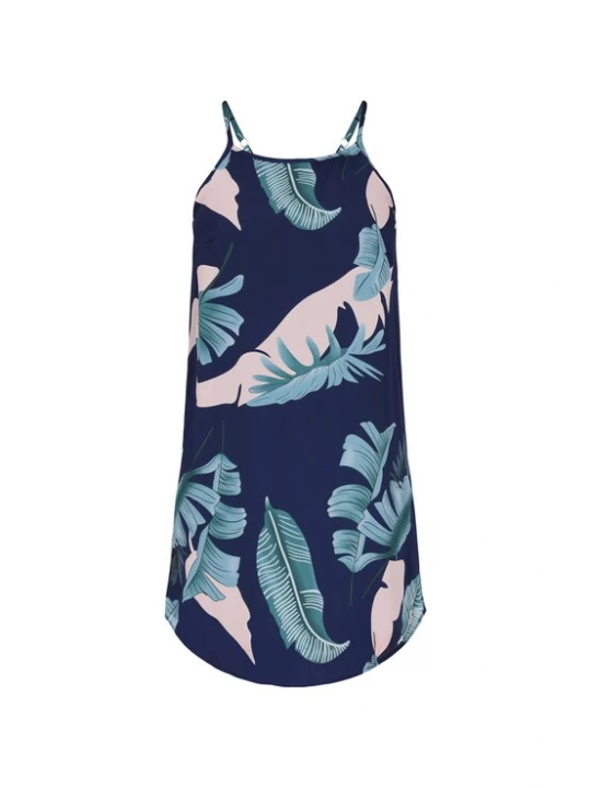Foto van product NAEMI Zomerjurk 'Fashion Look' donkerblauw / petrol / rosa