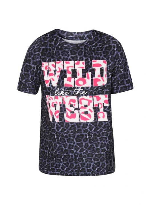 Foto van product faina Shirt basaltgrijs / lichtroze / zwart / wit