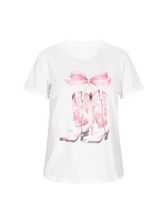 Foto van product NALLY Shirt 'Fashion Look' rosa / oudroze / zwart / wit