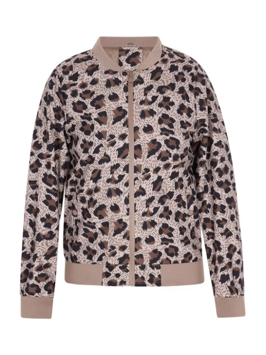 Foto van product swirly Tussenjas beige / bruin / zwart