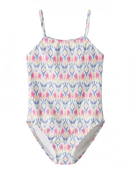 Foto van product NAME IT Badpak 'NKFZizza' geel / lila / donkerlila / wit