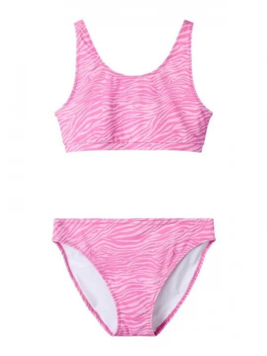 Foto van product NAME IT Bikini 'NKFZAnimal' framboos / wit
