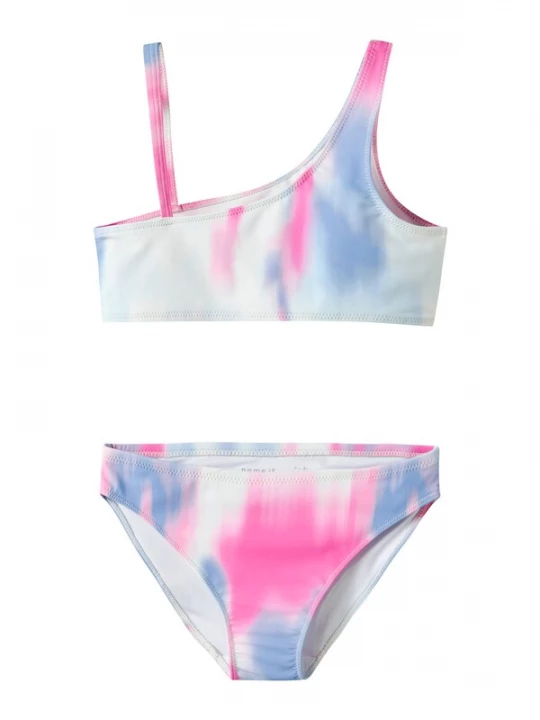 Foto van product NAME IT Bikini 'NKFZIE' lichtgrijs / lichtlila / pink