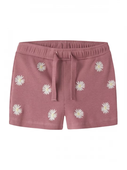 Foto van product NAME IT Broek 'NMFJOLEMO' pasteelgeel / magenta / offwhite