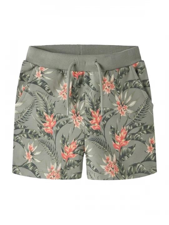 Foto van product NAME IT Broek 'NMMFLUZ' beige / groen / kaki / kreeft