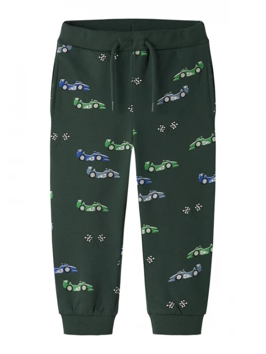 Foto van product NAME IT Broek 'NMMNARIS' blauw / groen / donkergroen / wit