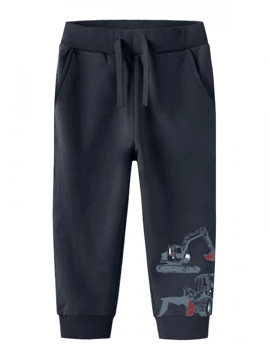 Foto van product NAME IT Broek 'NMMStorm' navy / duifblauw / rood