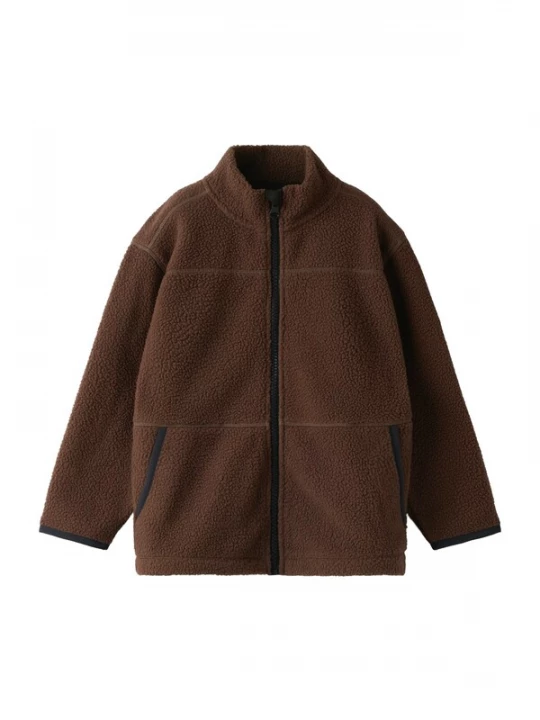 Foto van product NAME IT Fleece jas 'NMMBULIN' donkerbruin