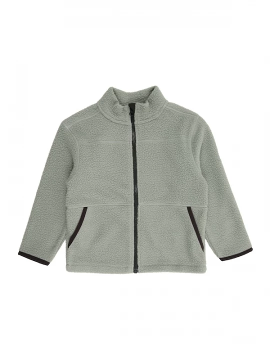 Foto van product NAME IT Fleece jas 'NMMBULIN' lichtgroen / zwart