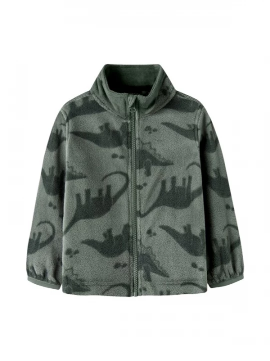 Foto van product NAME IT Fleece jas 'NMNSpektra' jade groen / donkergroen