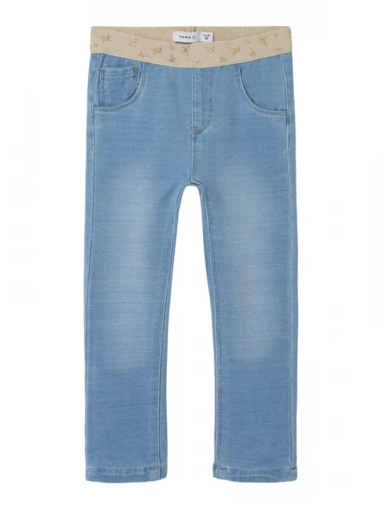 Foto van product NAME IT Jeans 'Salli' beige / blauw denim