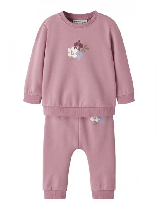 Foto van product NAME IT Joggingpak 'NBFVRillie' mintgroen / mauve / bordeaux / wit