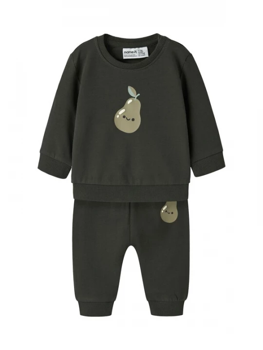 Foto van product NAME IT Joggingpak 'NBMVONNE' chocoladebruin / kaki
