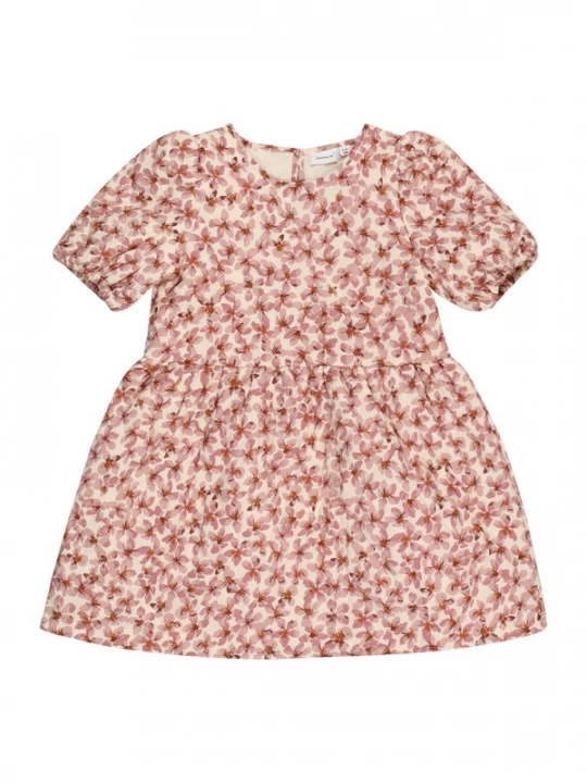 Foto van product NAME IT Jurk 'Bestina' beige / rosa / lichtroze / roestrood