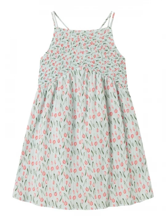 Foto van product NAME IT Jurk lichtblauw / groen / donkergroen / koraal