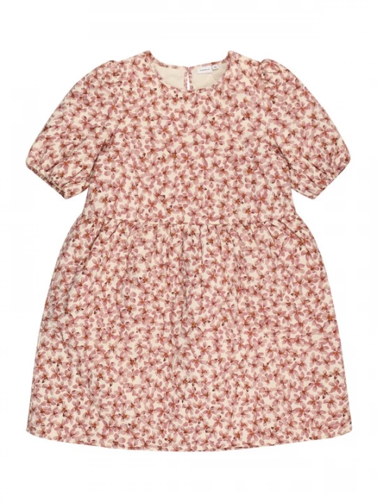 Foto van product NAME IT Jurk lichtroze / wit