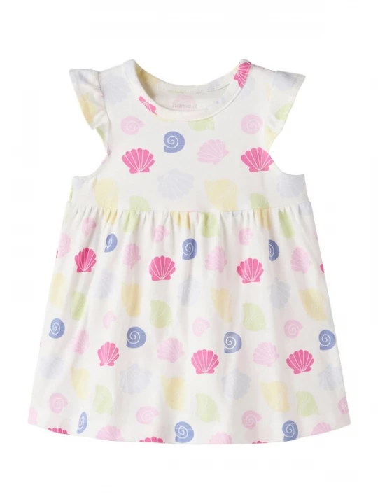 Foto van product NAME IT Jurk 'NBFFILUAZ' indigo / limoen / pink / wit