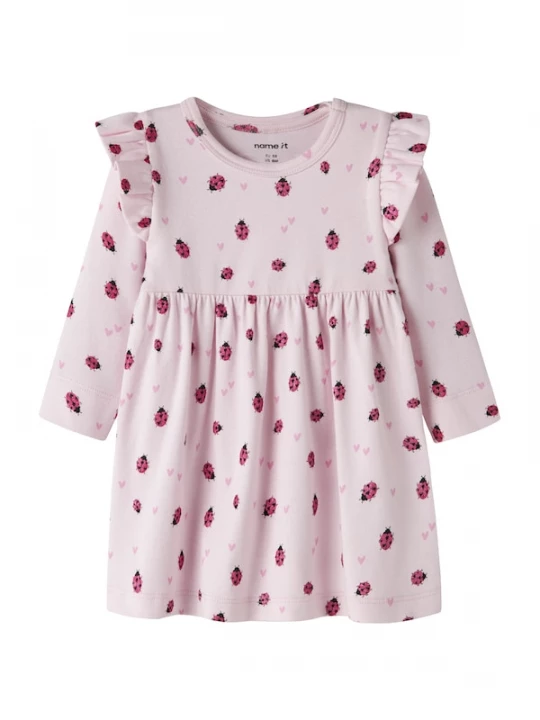 Foto van product NAME IT Jurk 'NBFHaline' pink / rosa / zwart