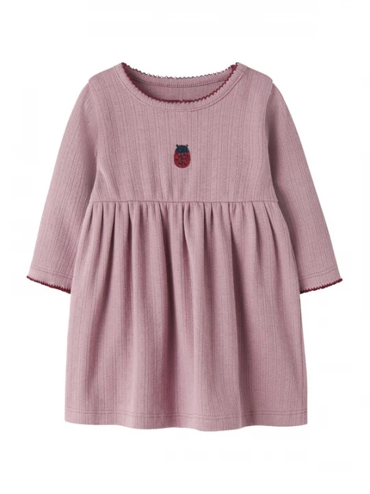 Foto van product NAME IT Jurk 'NBFKirsa' mauve / rood / merlot