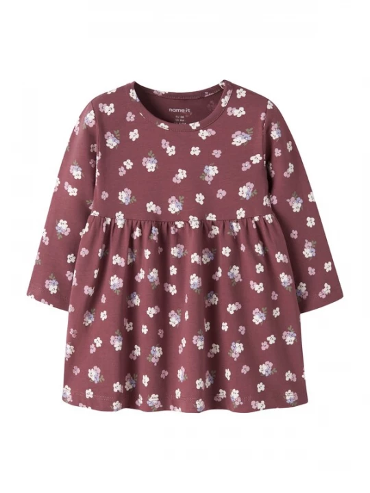 Foto van product NAME IT Jurk 'NBFVANDORA' blauw / orchidee / cyclaam / wit