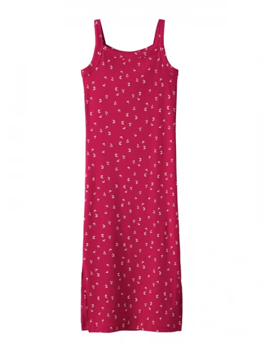 Foto van product NAME IT Jurk 'NKFHAISY' wijnrood / wit