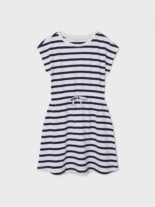 Foto van product NAME IT Jurk 'NKFMie' navy / wit