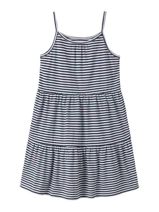 Foto van product NAME IT Jurk 'NKFVasita' marine / wit