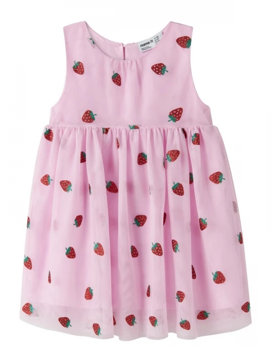 Foto van product NAME IT Jurk 'NMFVABOS' groen / rosa / rood
