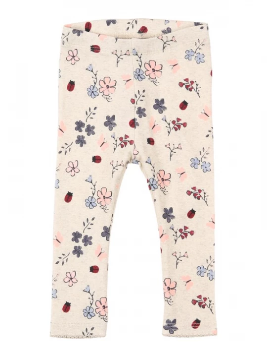 Foto van product NAME IT Leggings 'NBFKAMELIA' ecru / saffier / rosa / donkerrood
