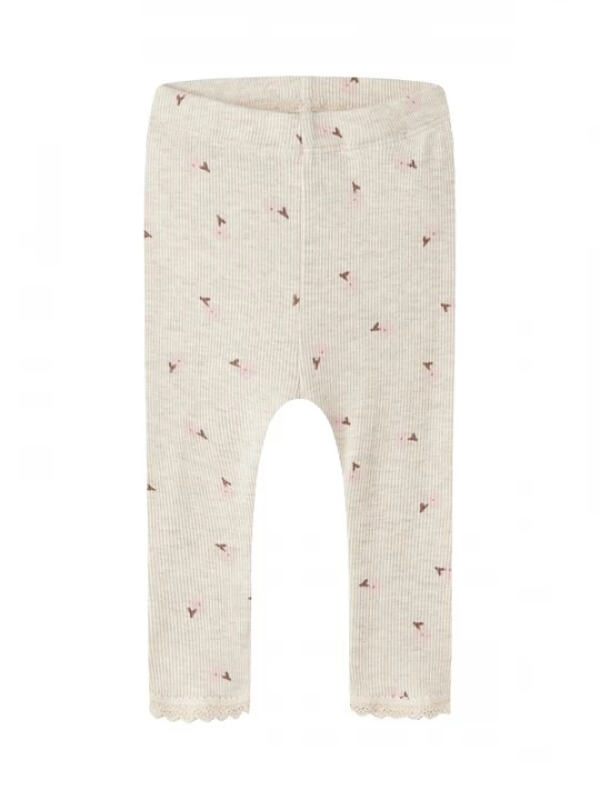 Foto van product NAME IT Leggings 'NBFLaurel' beige gemêleerd / bruin / pastelroze