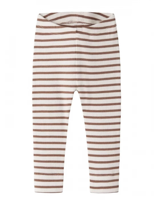 Foto van product NAME IT Leggings 'NBNBani' ecru / bruin