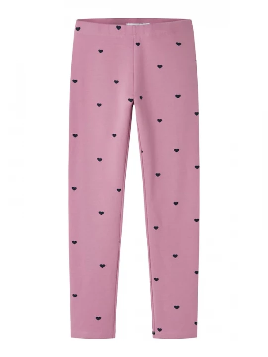Foto van product NAME IT Leggings 'NKFDAVINA' mauve / zwart