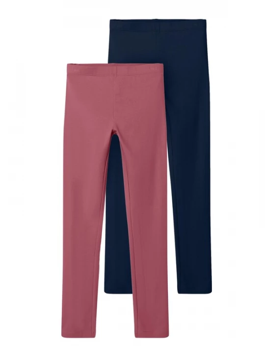 Foto van product NAME IT Leggings 'NKFVivian' donkerblauw / oudroze