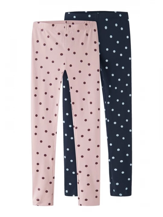Foto van product NAME IT Leggings 'NKFVIVIAN' marine / aubergine / pruim / zilver