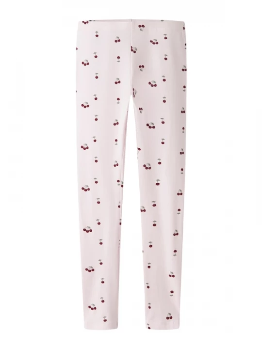 Foto van product NAME IT Leggings 'NKFVivian' olijfgroen / rosé / wijnrood