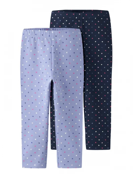 Foto van product NAME IT Leggings 'NMFOEANA' nachtblauw / opaal / pink / wit