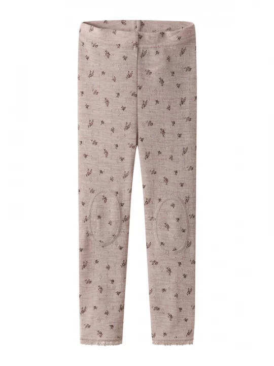 Foto van product NAME IT Leggings 'NMFWang' taupe / olijfgroen / aubergine