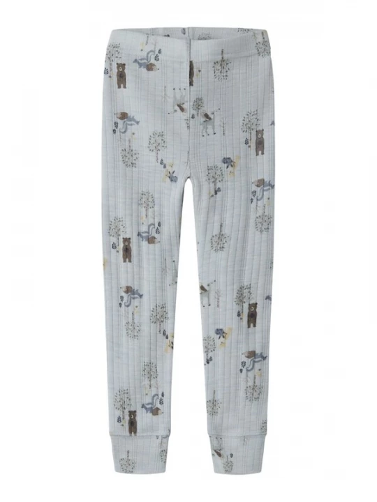 Foto van product NAME IT Leggings 'NMMWang' bruin / grijs / jade groen / lichtlila