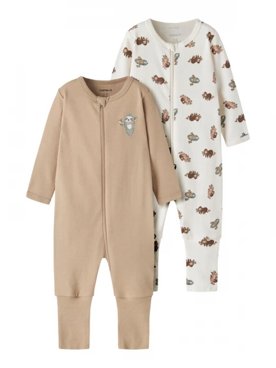 Foto van product NAME IT Nachtkledij beige / wit