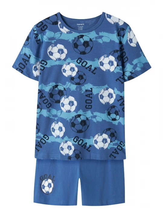 Foto van product NAME IT Nachtkledij blauw / lichtblauw / zwart / wit