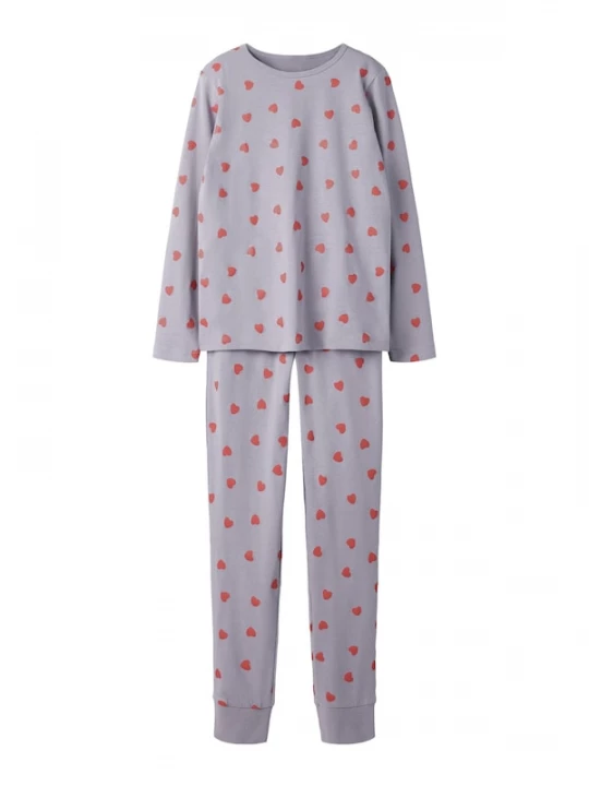 Foto van product NAME IT Nachtkledij grijs / rood