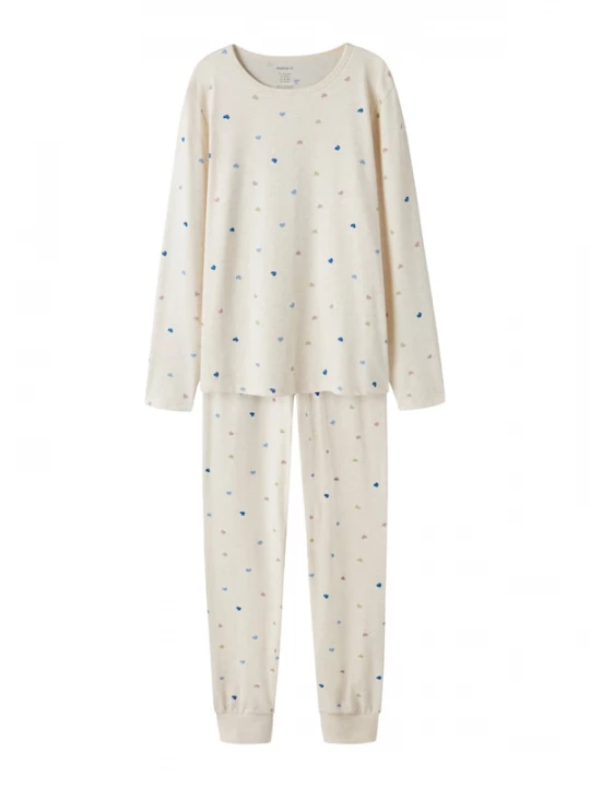 Foto van product NAME IT Nachtkledij lichtbeige / blauw / lavendel