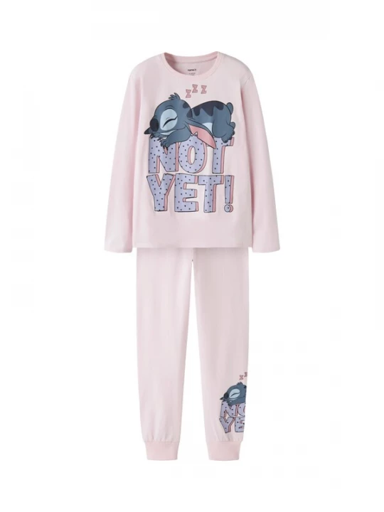 Foto van product NAME IT Nachtkledij 'NKFANDA STITCH' navy / lichtlila / rosa / lichtroze