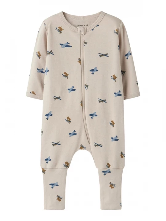 Foto van product NAME IT Nachtkledij taupe / navy / lichtblauw / olijfgroen