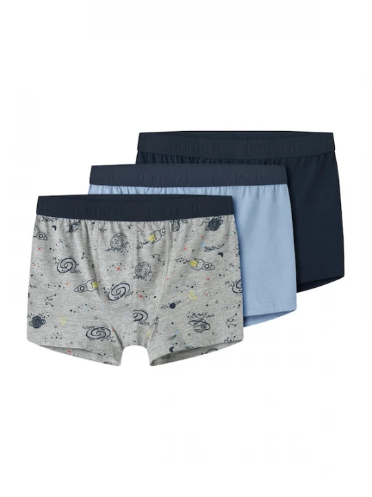 Foto van product NAME IT Onderbroek crème / navy / hemelsblauw / grijs