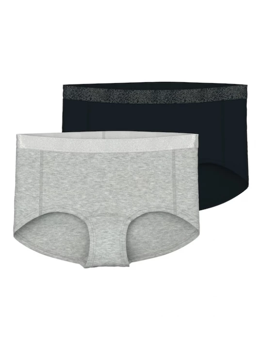 Foto van product NAME IT Onderbroek grijs gemêleerd / zwart