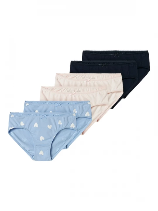 Foto van product NAME IT Onderbroek nachtblauw / hemelsblauw / lichtroze / wit