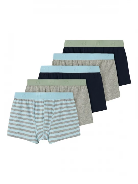 Foto van product NAME IT Onderbroek nachtblauw / lichtblauw / grijs gemêleerd / groen