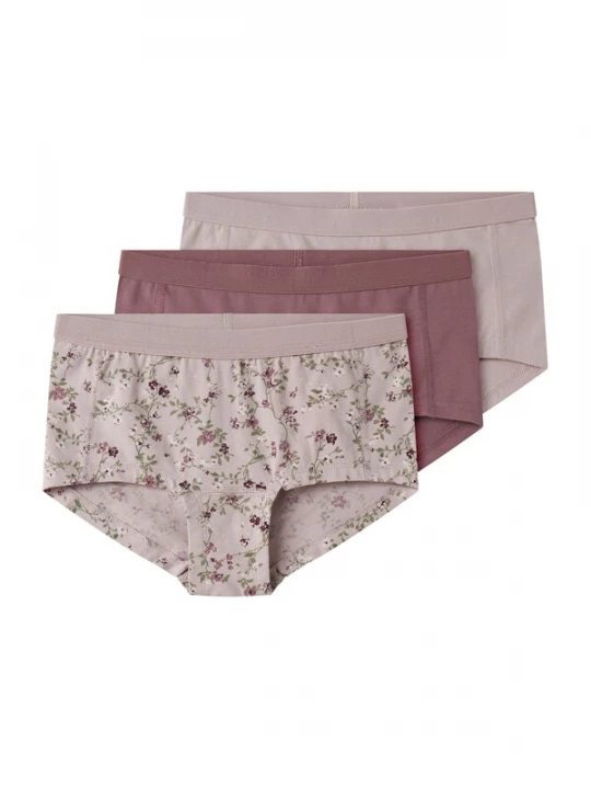 Foto van product NAME IT Onderbroek olijfgroen / mauve / pastellila / wit