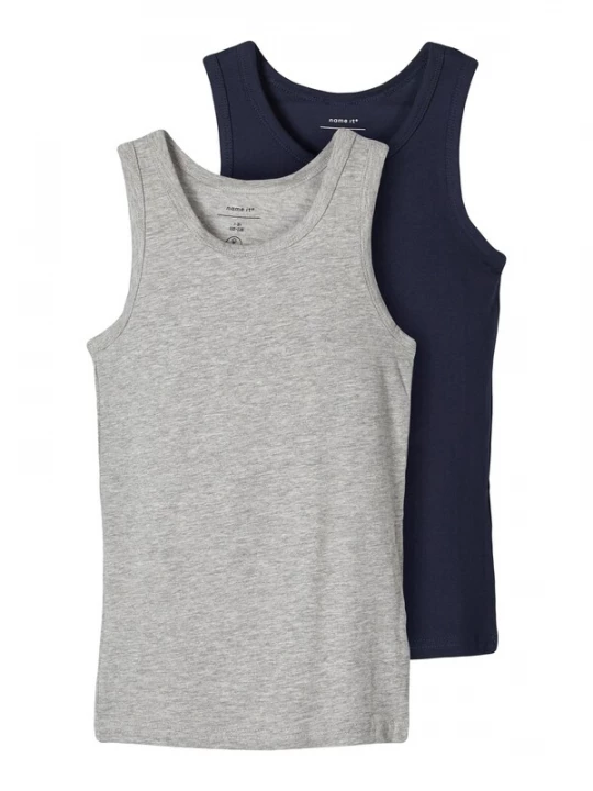 Foto van product NAME IT Onderhemd blauw / grijs gemêleerd